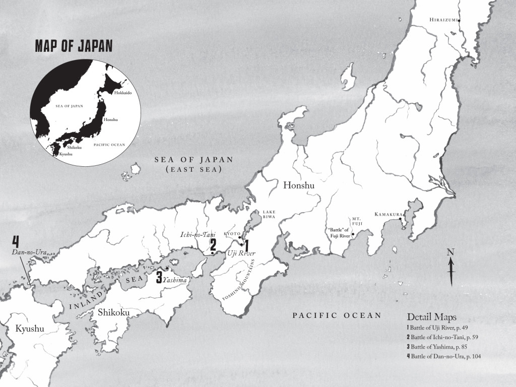 Samurai map of japan